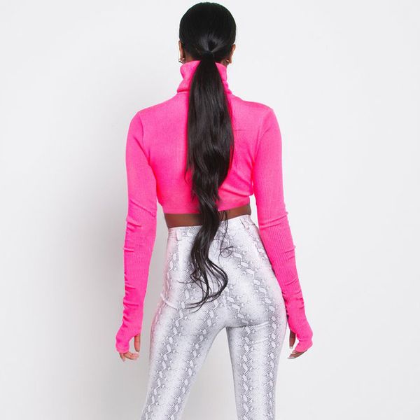 neon color turtleneck crop long sleeve shirt women slim autumn winter street tshirt streetwear c70-ah19, White
neon color turtleneck crop long sleeve shirt women slim autumn winter street tshirt streetwear c70-ah19, White
