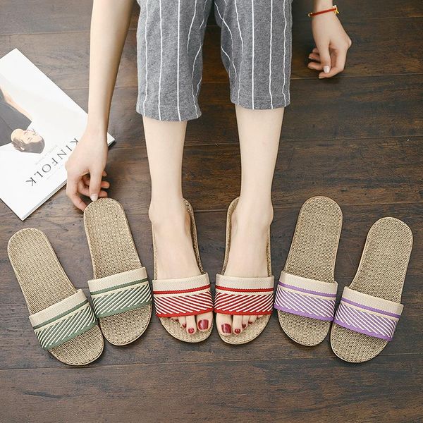 slippers stone village flax home for women casual linen indoor shoes beach sandals summer men fashion striped silent footwear, Black
slippers stone village flax home for women casual linen indoor shoes beach sandals summer men fashion striped silent footwear, Black
