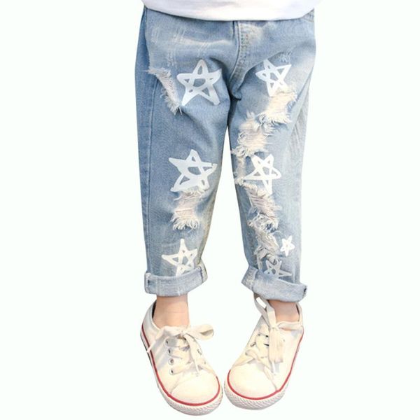 jeans baby girls star pattern for casual style ripped toddler girl clothes, Blue
jeans baby girls star pattern for casual style ripped toddler girl clothes, Blue