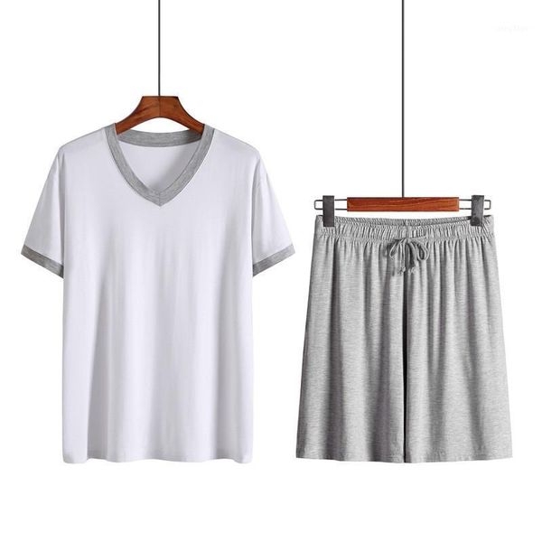 plus size xxxxl modal sleepwear men summer pajama sets short sleeve two piece shorts and t shirts mens loungewear sleeping suit men's, Black;brown
plus size xxxxl modal sleepwear men summer pajama sets short sleeve two piece shorts and t shirts mens loungewear sleeping suit men's, Black;brown