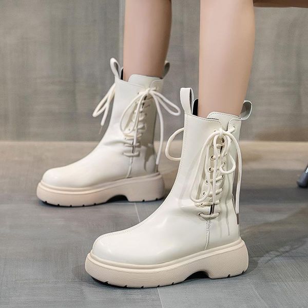 boots 2021 autumn/winter thick-soled women's autumn personality lace-up british fashion ins, Black
boots 2021 autumn/winter thick-soled women's autumn personality lace-up british fashion ins, Black