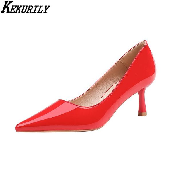 dress shoes 6cm heels women patent leather pump slip on slide high heel pointed toe stilettos zapatos de mujer shallow office, Black
dress shoes 6cm heels women patent leather pump slip on slide high heel pointed toe stilettos zapatos de mujer shallow office, Black