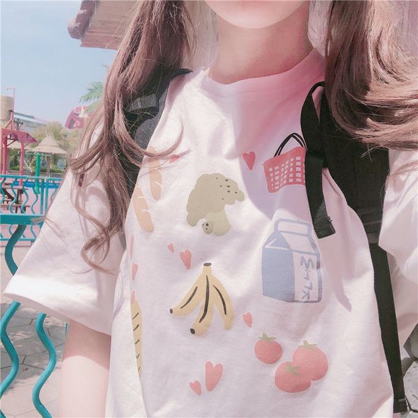 new harajuku 2021 kawaii fruit graphic woman's shirt will see lolita japanese drop school style young t-shirt clothes mzrh, White
new harajuku 2021 kawaii fruit graphic woman's shirt will see lolita japanese drop school style young t-shirt clothes mzrh, White