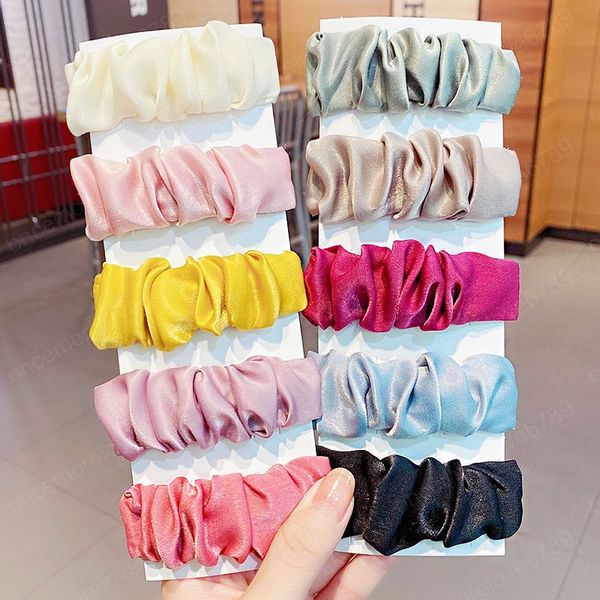 2021 new spring women elegant colorful folds cloth barrettes sweet hair clips headband simple hairpins fashion hair accessories, Slivery;golden
2021 new spring women elegant colorful folds cloth barrettes sweet hair clips headband simple hairpins fashion hair accessories, Slivery;golden