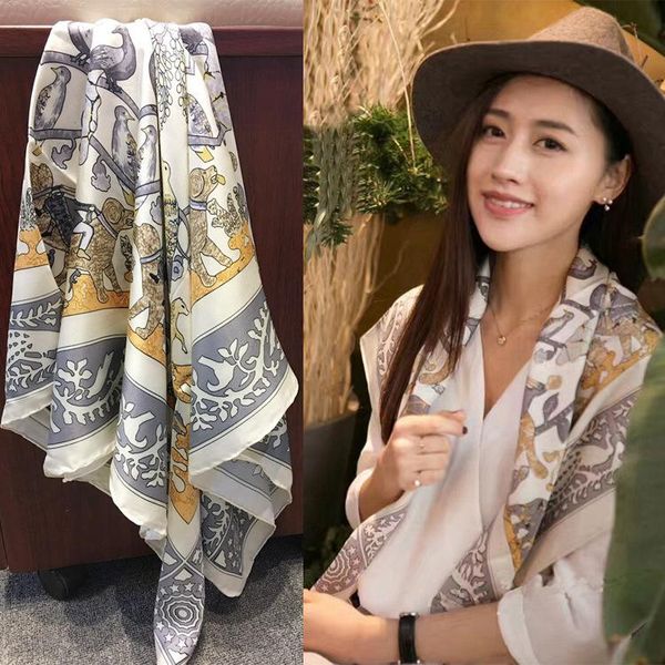 scarves 100% real twill silk women scarf hair neck scarfs printed "animals "14mm girl natural silky soft bufanda shawls wraps hand, Blue;gray
scarves 100% real twill silk women scarf hair neck scarfs printed "animals "14mm girl natural silky soft bufanda shawls wraps hand, Blue;gray