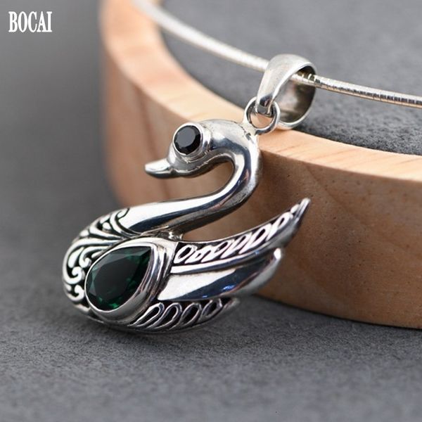 2021 new real pure s925 sier woman retro fashion inlay zircon temperament literary swan necklace pendant 6vdy, Silver
2021 new real pure s925 sier woman retro fashion inlay zircon temperament literary swan necklace pendant 6vdy, Silver