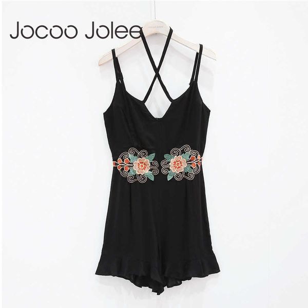 jocoo jolee summer embroidery rompers ruffle women jumpsuit hanging neck ladies jumpsuit beach female body romper playsuit 210619, Black;white
jocoo jolee summer embroidery rompers ruffle women jumpsuit hanging neck ladies jumpsuit beach female body romper playsuit 210619, Black;white