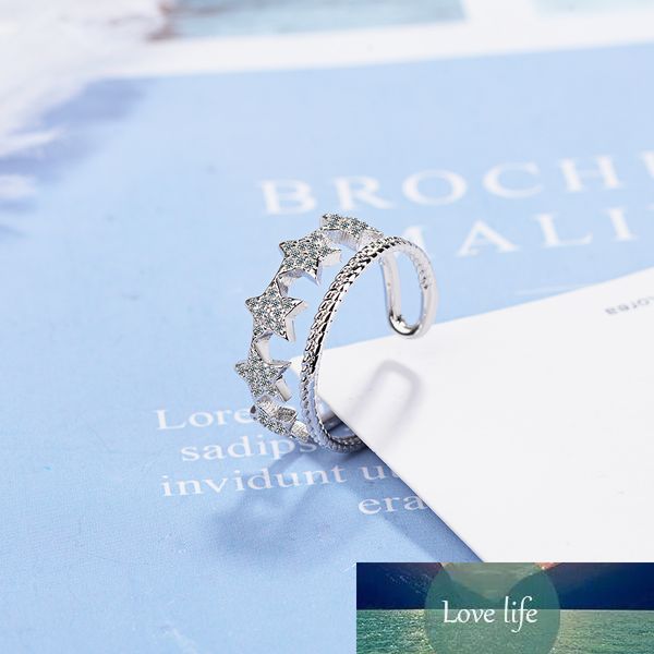 925 sterling silver double line adjustable rings twinkling star open ring for party wedding jewelry gift s-r387
925 sterling silver double line adjustable rings twinkling star open ring for party wedding jewelry gift s-r387