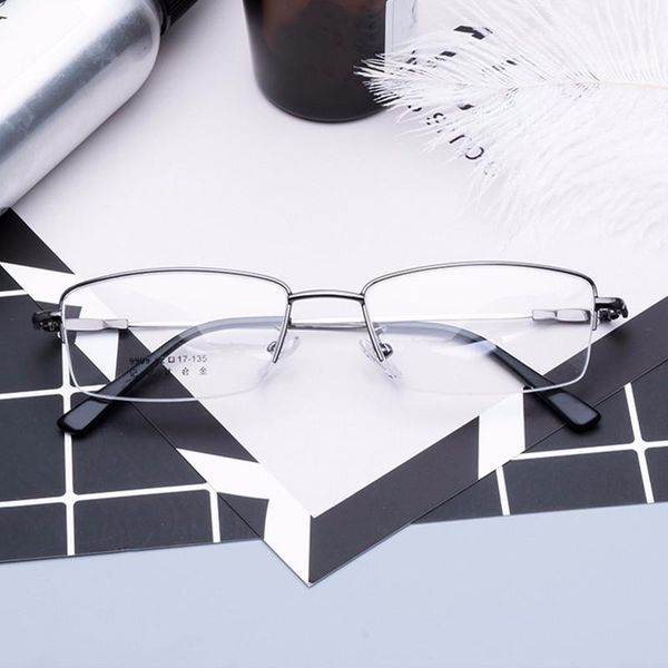 fashion sunglasses frames oeyeyeo memory alloy spectacle frame for men's simple super tough optical large face half myopia eyeglasses, Black
fashion sunglasses frames oeyeyeo memory alloy spectacle frame for men's simple super tough optical large face half myopia eyeglasses, Black
