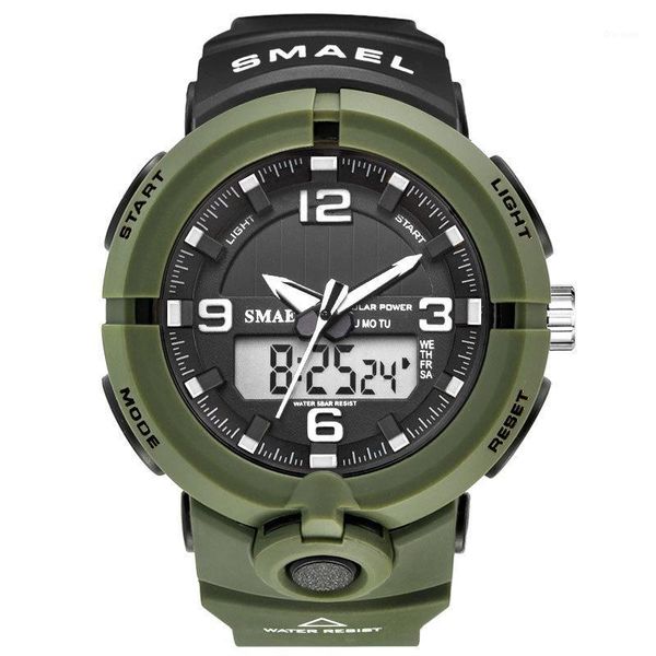 smael military watch men solar energy watches led display analog digital quartz wristwatches 50bar swim price dropshopping, Slivery;brown
smael military watch men solar energy watches led display analog digital quartz wristwatches 50bar swim price dropshopping, Slivery;brown