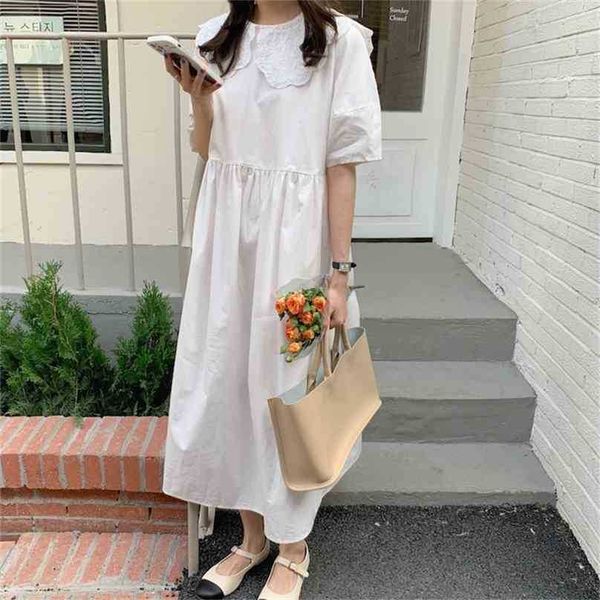 white peter pan collar high waist sweet chic party stylish summer streetwear casual prom long dresses vestidos 210525, Black;gray
white peter pan collar high waist sweet chic party stylish summer streetwear casual prom long dresses vestidos 210525, Black;gray