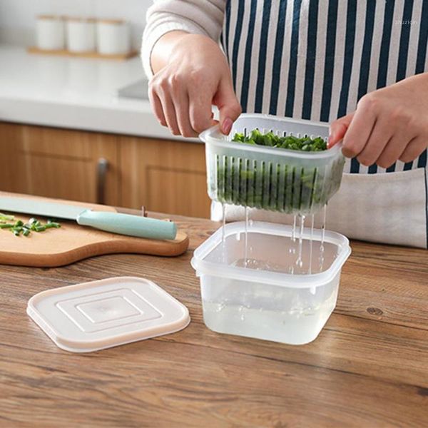 storage bottles & jars double-layer drain fresh-keeping container food vacuum sealed freshsaver box for refrigerator fruit vegetable
storage bottles & jars double-layer drain fresh-keeping container food vacuum sealed freshsaver box for refrigerator fruit vegetable