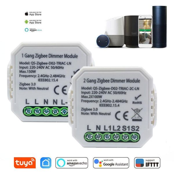 smart home control tuya zigbee switch module dimmer 1/2 gang with neutral 2 way wireless works alexa google
smart home control tuya zigbee switch module dimmer 1/2 gang with neutral 2 way wireless works alexa google