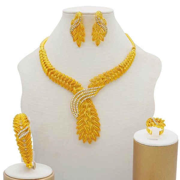 earrings & necklace 2021 fashion african dubai gold bridal jewelry sets for women bracelet nigeria wedding party crystal ring, Silver
earrings & necklace 2021 fashion african dubai gold bridal jewelry sets for women bracelet nigeria wedding party crystal ring, Silver