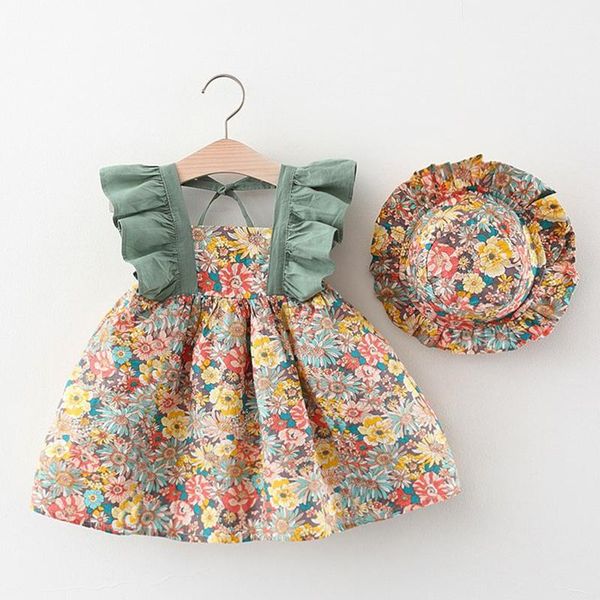 girl's dresses born infant baby girls kids summer dress suspenders floral princess hat clothes outfits vestidos, Red;yellow
girl's dresses born infant baby girls kids summer dress suspenders floral princess hat clothes outfits vestidos, Red;yellow