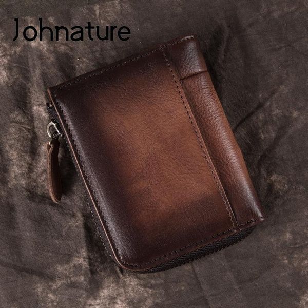wallets johnature mens wallet leather genuine 2021 retro cowhide short coin purse leisure men solid color card holder, Red;black
wallets johnature mens wallet leather genuine 2021 retro cowhide short coin purse leisure men solid color card holder, Red;black