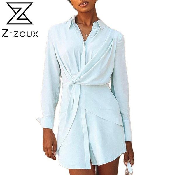 casual dresses z-zoux women dress blue shirt long sleeve single breasted knot irregular summer loose mini 2021, Black;gray
casual dresses z-zoux women dress blue shirt long sleeve single breasted knot irregular summer loose mini 2021, Black;gray