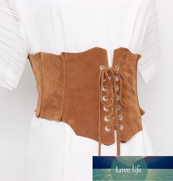 women's runway fashion faux suede leather bandage cummerbunds female dress corsets waistband belts decoration wide belt r3231 factory p, Black;brown
women's runway fashion faux suede leather bandage cummerbunds female dress corsets waistband belts decoration wide belt r3231 factory p, Black;brown