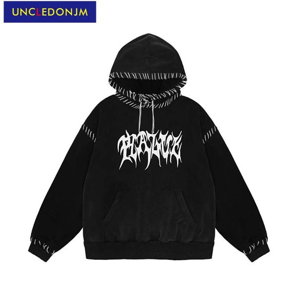 men's hoodies & sweatshirts uncledonjm man harajuku streetwear men women japanese sweatshirt clothes vintage hoodie m20255, Black
men's hoodies & sweatshirts uncledonjm man harajuku streetwear men women japanese sweatshirt clothes vintage hoodie m20255, Black