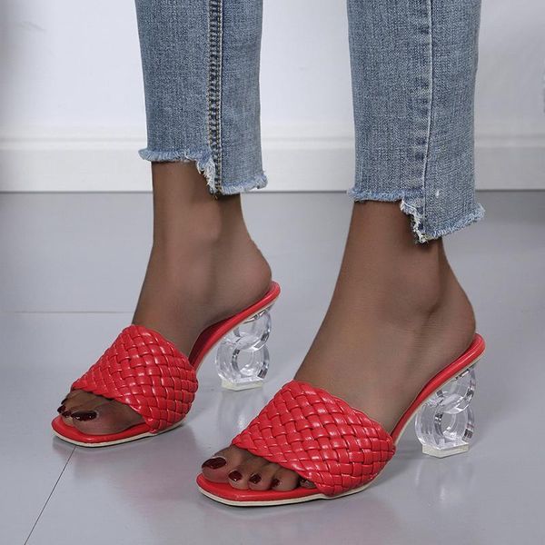 slippers ins sell clear heels women sandals summer shoes hand knitting high pumps wedding buty damskie, Black
slippers ins sell clear heels women sandals summer shoes hand knitting high pumps wedding buty damskie, Black