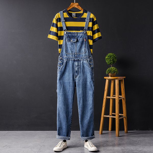 wholesale delivery spring and autumn workwear suspender pants men and women wear loose hip hop jeans blue wide leg pants suspenders
wholesale delivery spring and autumn workwear suspender pants men and women wear loose hip hop jeans blue wide leg pants suspenders