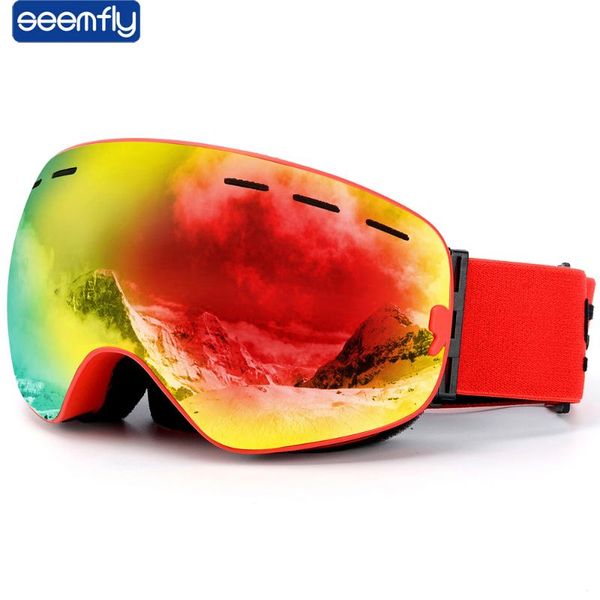 sunglasses seemfly ski goggles skiing anti-fog spherical dual interchangable lenses uv400 protection eyewear women men, White;black
sunglasses seemfly ski goggles skiing anti-fog spherical dual interchangable lenses uv400 protection eyewear women men, White;black