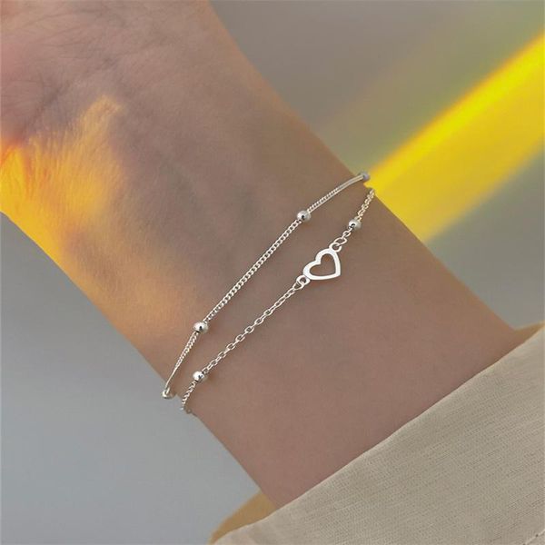 charm bracelets fashion silver color double layer round bead hollow heart bracelet & bangle for women jewelry accessories party gift, Golden;silver
charm bracelets fashion silver color double layer round bead hollow heart bracelet & bangle for women jewelry accessories party gift, Golden;silver