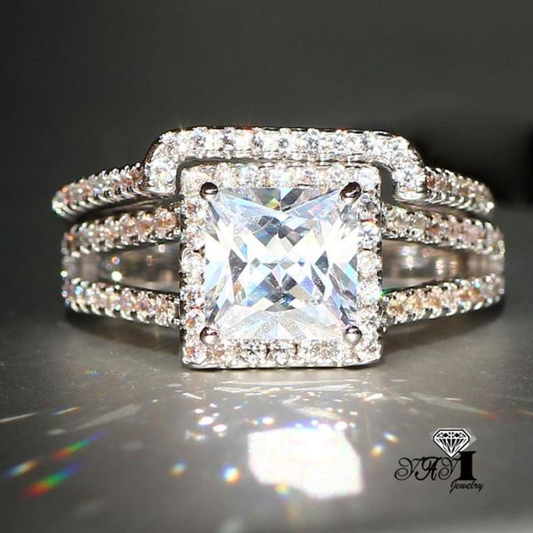 cluster rings 2pcs yayi jewelry fashion princess cut 7 ct 8*8 multi-color cubic zirconia silver color engagement wedding party couples, Golden;silver
cluster rings 2pcs yayi jewelry fashion princess cut 7 ct 8*8 multi-color cubic zirconia silver color engagement wedding party couples, Golden;silver