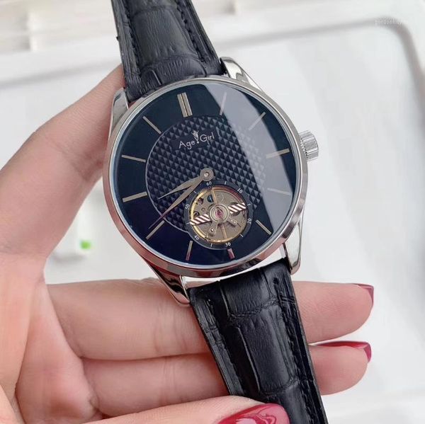 luxury men automatic mechanical watch silver brown leather black white tourbillon sapphire glass back simple + wristwatches, Slivery;brown
luxury men automatic mechanical watch silver brown leather black white tourbillon sapphire glass back simple + wristwatches, Slivery;brown
