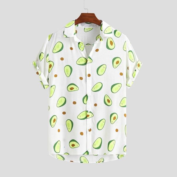 men's t-shirts summer avocado print men shirt turn-down collar short sleeve casual beach hawaiian shirts streetwear camisa 2021 5xl, White;black
men's t-shirts summer avocado print men shirt turn-down collar short sleeve casual beach hawaiian shirts streetwear camisa 2021 5xl, White;black