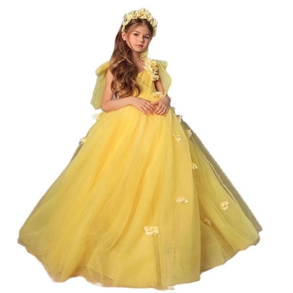 girl's dresses yellow kids flower girl tulle layers first communion puff sleeves bow knot wedding little bride, Red;yellow
girl's dresses yellow kids flower girl tulle layers first communion puff sleeves bow knot wedding little bride, Red;yellow