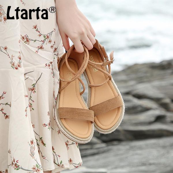 sandals ltarta women faux suede fashion summer flat rope lace up gladiator non-slip beach chaussures femme zwb-, Black
sandals ltarta women faux suede fashion summer flat rope lace up gladiator non-slip beach chaussures femme zwb-, Black
