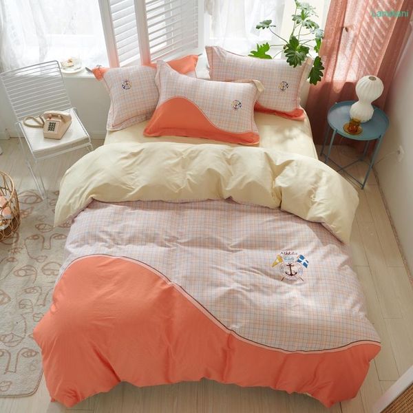 bedding sets color matching cotton home textile set duvet cover flat fitted bedspread sheet pillowcases full double king
bedding sets color matching cotton home textile set duvet cover flat fitted bedspread sheet pillowcases full double king