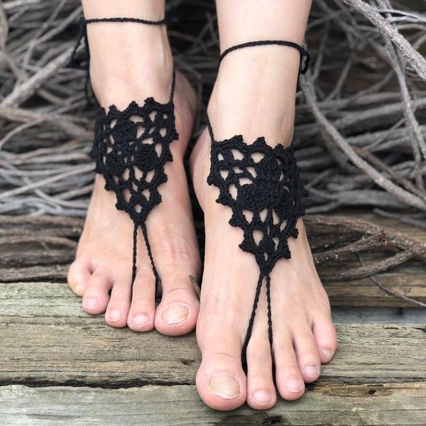 sports socks calofe crochet beach bridal anklet barefoot sandals pool wear toe ring nude foot jewelry victorian lace dance yoga shoes, Black
sports socks calofe crochet beach bridal anklet barefoot sandals pool wear toe ring nude foot jewelry victorian lace dance yoga shoes, Black