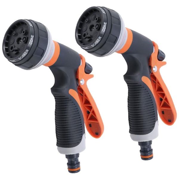 watering equipments 2 pack garden hose nozzle, 8 adjustable - high pressure hand sprayer for lawn, car washing, pet bathing, sidewalk
watering equipments 2 pack garden hose nozzle, 8 adjustable - high pressure hand sprayer for lawn, car washing, pet bathing, sidewalk