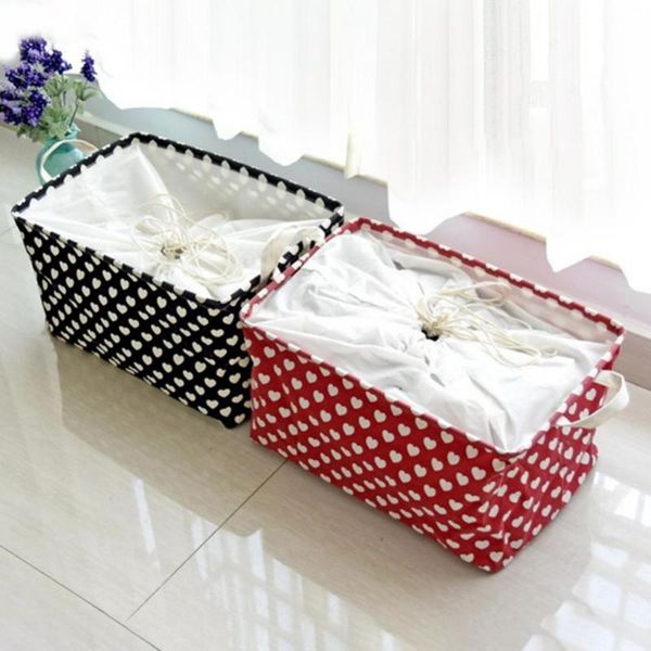 storage baskets 60% s large capacity linen drawstring clothes sundries organizer box basket
storage baskets 60% s large capacity linen drawstring clothes sundries organizer box basket