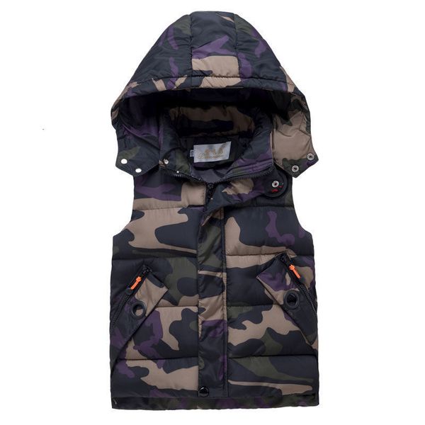 new down cotton jacket camouflage vest children's men's autumn and winter clothing, Black;white
new down cotton jacket camouflage vest children's men's autumn and winter clothing, Black;white