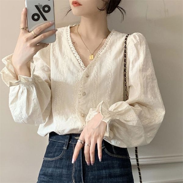 sweet women new spring autumn korean fashion hollow out crochet blouse casual long sleeve shirt blusa feminina 210225, White
sweet women new spring autumn korean fashion hollow out crochet blouse casual long sleeve shirt blusa feminina 210225, White