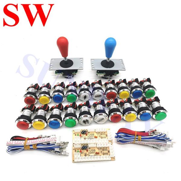 game controllers & joysticks arcade joystick diy kit zero delay usb encoder to pc with sanwa and chrome push buttons for mame part
game controllers & joysticks arcade joystick diy kit zero delay usb encoder to pc with sanwa and chrome push buttons for mame part