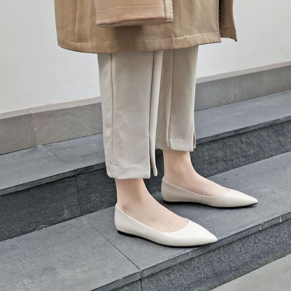 dress shoes spring quality genuine leather shallow women brand pumps elegant casual basic dancing woman plus size low heels, Black 
dress shoes spring quality genuine leather shallow women brand pumps elegant casual basic dancing woman plus size low heels, Black