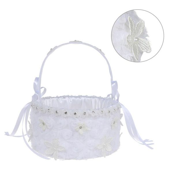 gift wrap lace flower and ribbon bow decorative white girl basket petals bouquets holder for wedding ceremony party decor
gift wrap lace flower and ribbon bow decorative white girl basket petals bouquets holder for wedding ceremony party decor