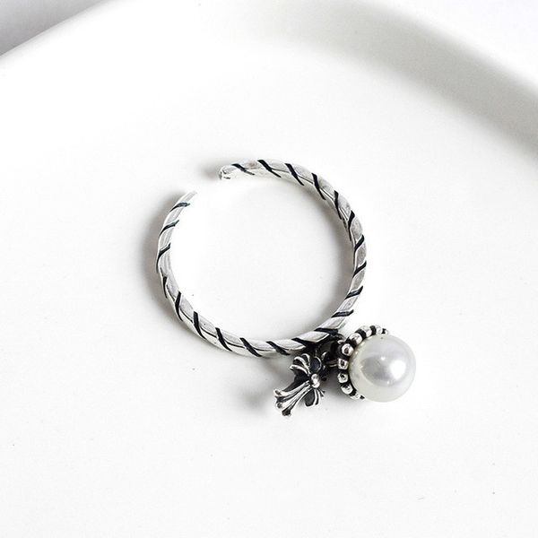 party favor chrome/hearts rings s925 sterling silver cross ring opening with pearl fashion jewelry gift
party favor chrome/hearts rings s925 sterling silver cross ring opening with pearl fashion jewelry gift