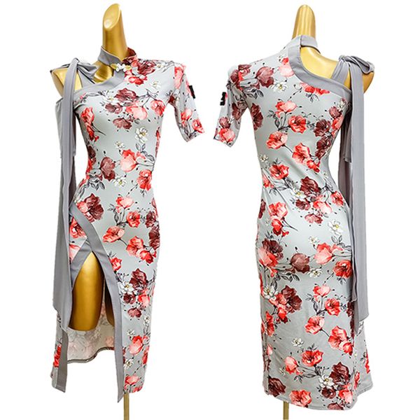 latin dance dress female chinese cheongsam dress retro short sleeve club dancers dress for ladies performance costume 1722, Black;red
latin dance dress female chinese cheongsam dress retro short sleeve club dancers dress for ladies performance costume 1722, Black;red