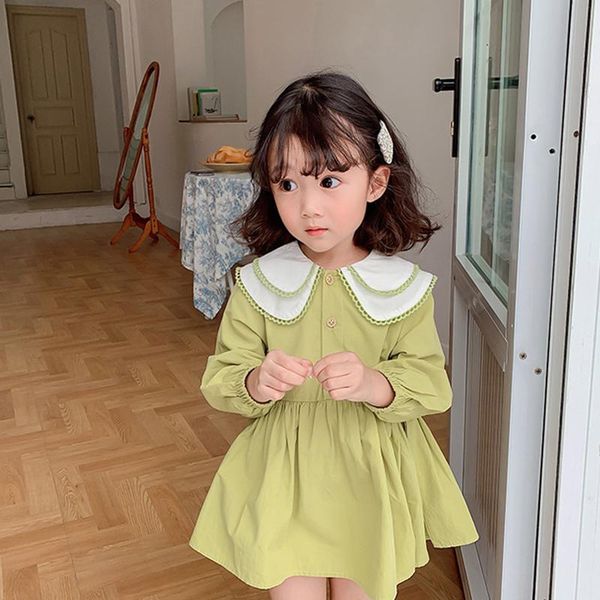 girl's dresses big lapel princess dress 2021 spring cotton cute girls korean style toddler baby fashion kids children clothing, Red;yellow
girl's dresses big lapel princess dress 2021 spring cotton cute girls korean style toddler baby fashion kids children clothing, Red;yellow