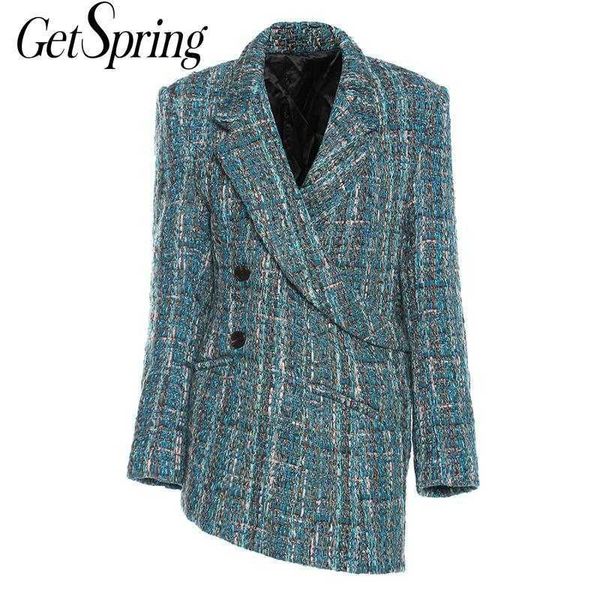 getspring women woolen coats asymmetry vintage plaid winter coat irregular casual overcoat 210601, Black
getspring women woolen coats asymmetry vintage plaid winter coat irregular casual overcoat 210601, Black