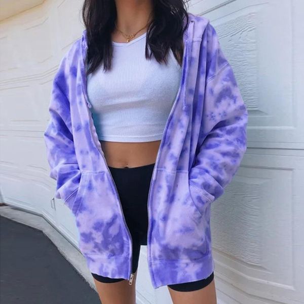 women's hoodies & sweatshirts tie dye printed coat summer fashion zipper jacket streetwear pockets hoodie oversize loose, Black
women's hoodies & sweatshirts tie dye printed coat summer fashion zipper jacket streetwear pockets hoodie oversize loose, Black