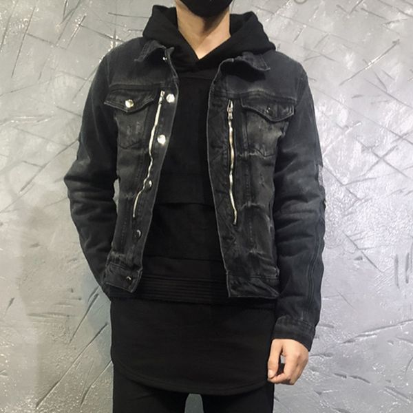 2021 new fashion streetwear men jackets patches designer black ripped denim punk coats night club hip hop biker chaqueta rutv, Black;brown
2021 new fashion streetwear men jackets patches designer black ripped denim punk coats night club hip hop biker chaqueta rutv, Black;brown