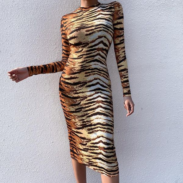 casual dresses women bodycon dress tiger print long sleeve robe vintage autumn winter christmas animal pencil midi srtiped, Black;gray
casual dresses women bodycon dress tiger print long sleeve robe vintage autumn winter christmas animal pencil midi srtiped, Black;gray