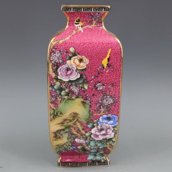 vases qing dynasty qianlong enamel painted gold flowers and birds square vase home furnishings boutique antique porcelain collection
vases qing dynasty qianlong enamel painted gold flowers and birds square vase home furnishings boutique antique porcelain collection