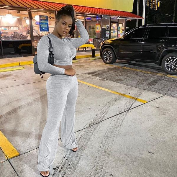 women's tracksuits two piece outfits for women club wear flare pants matching sets streetwear 2 set casual outfit, Gray
women's tracksuits two piece outfits for women club wear flare pants matching sets streetwear 2 set casual outfit, Gray